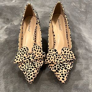 Pierre Dumas Cheetah bow heels